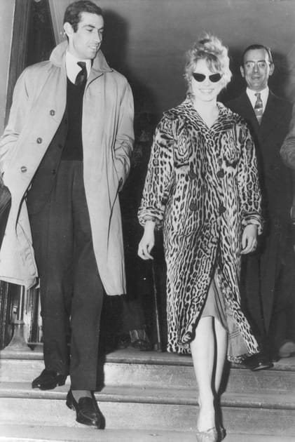 Brigitte Bardot en manteau léopard