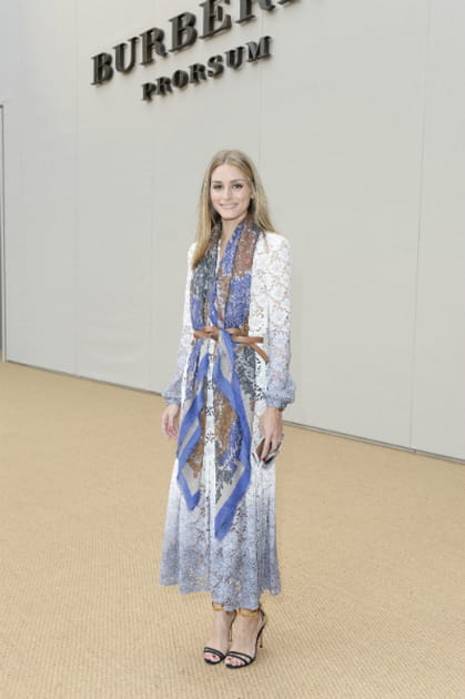 Olivia Palermo, ravissante au défilé Burberry Prorsum à Londres