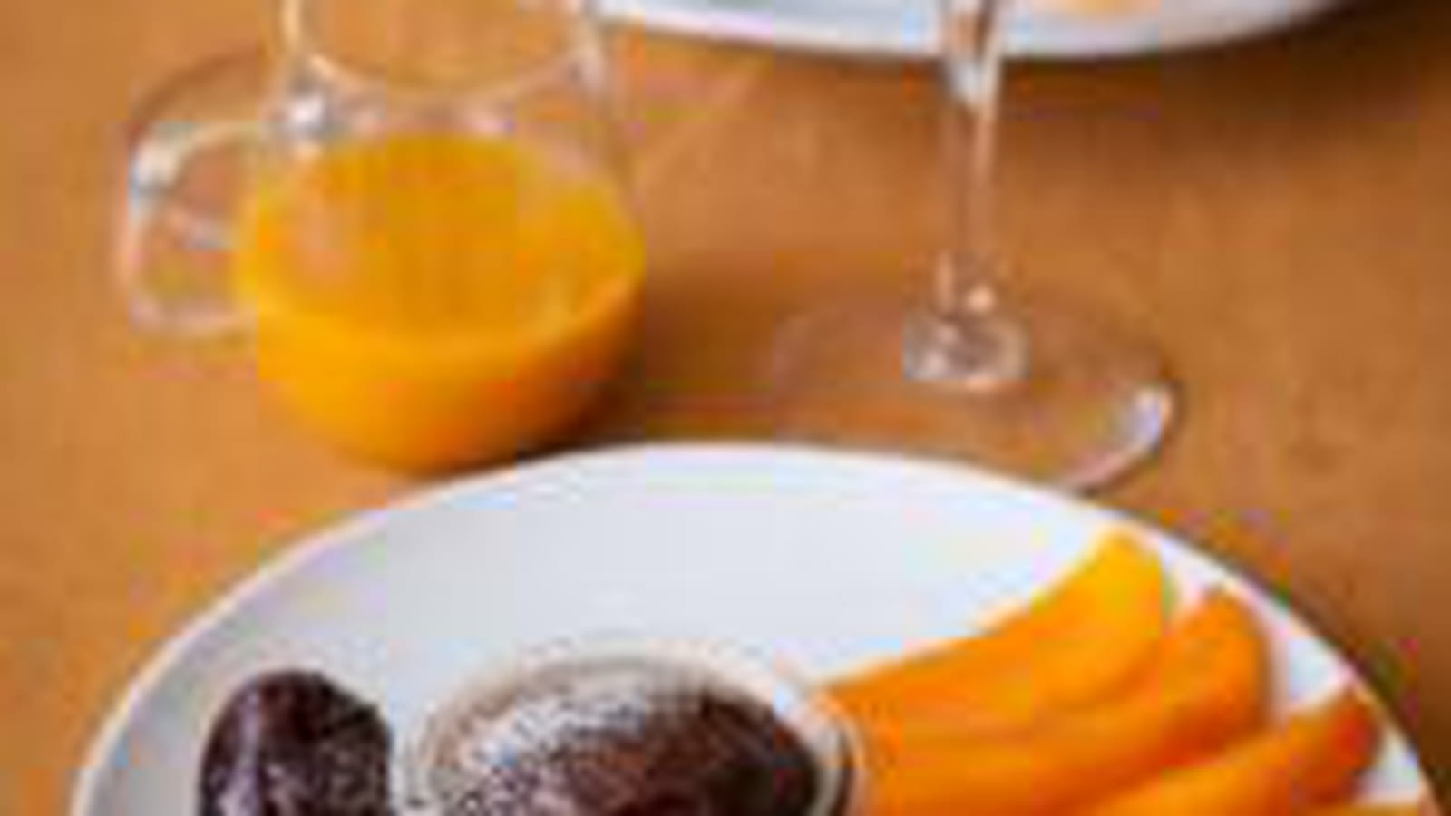 Ganache de chocolat amer et coulis de mangue au cidre poiré de Patrick Rajkowski