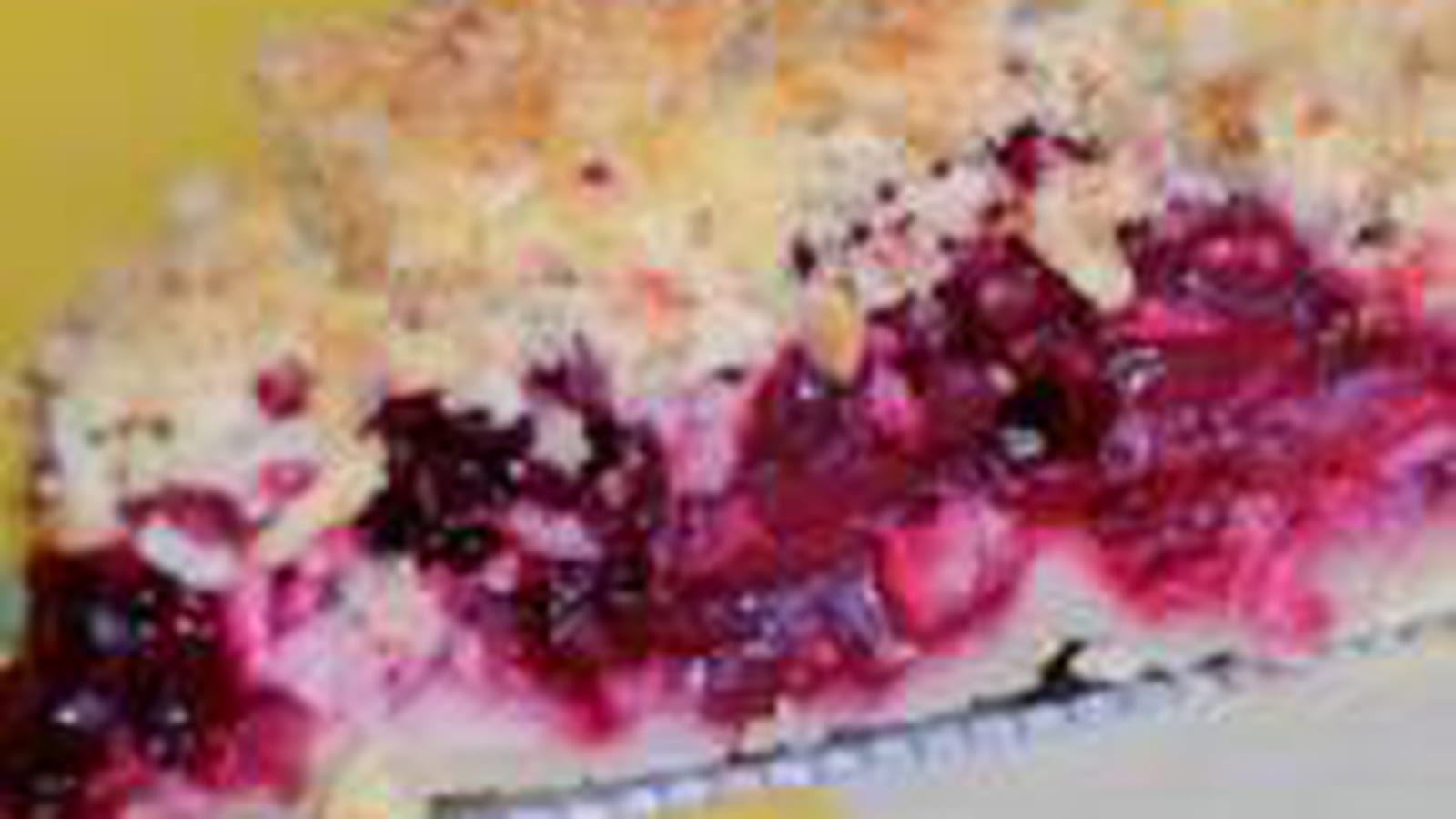Tarte crumble mûres noix de coco