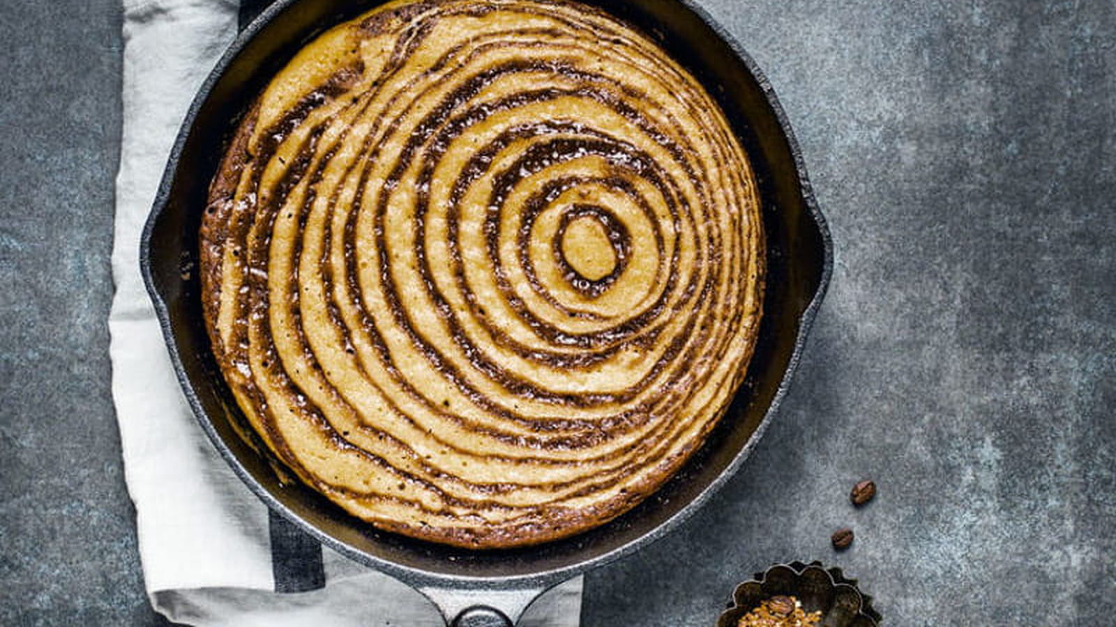 Marbré café praliné à la poêle