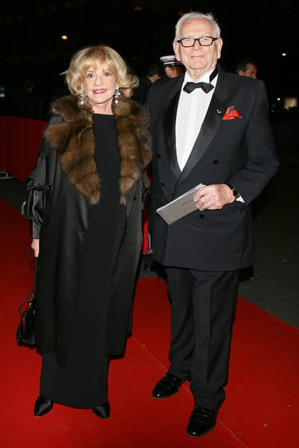 Jeanne Moreau et Pierre Cardin en février 2008