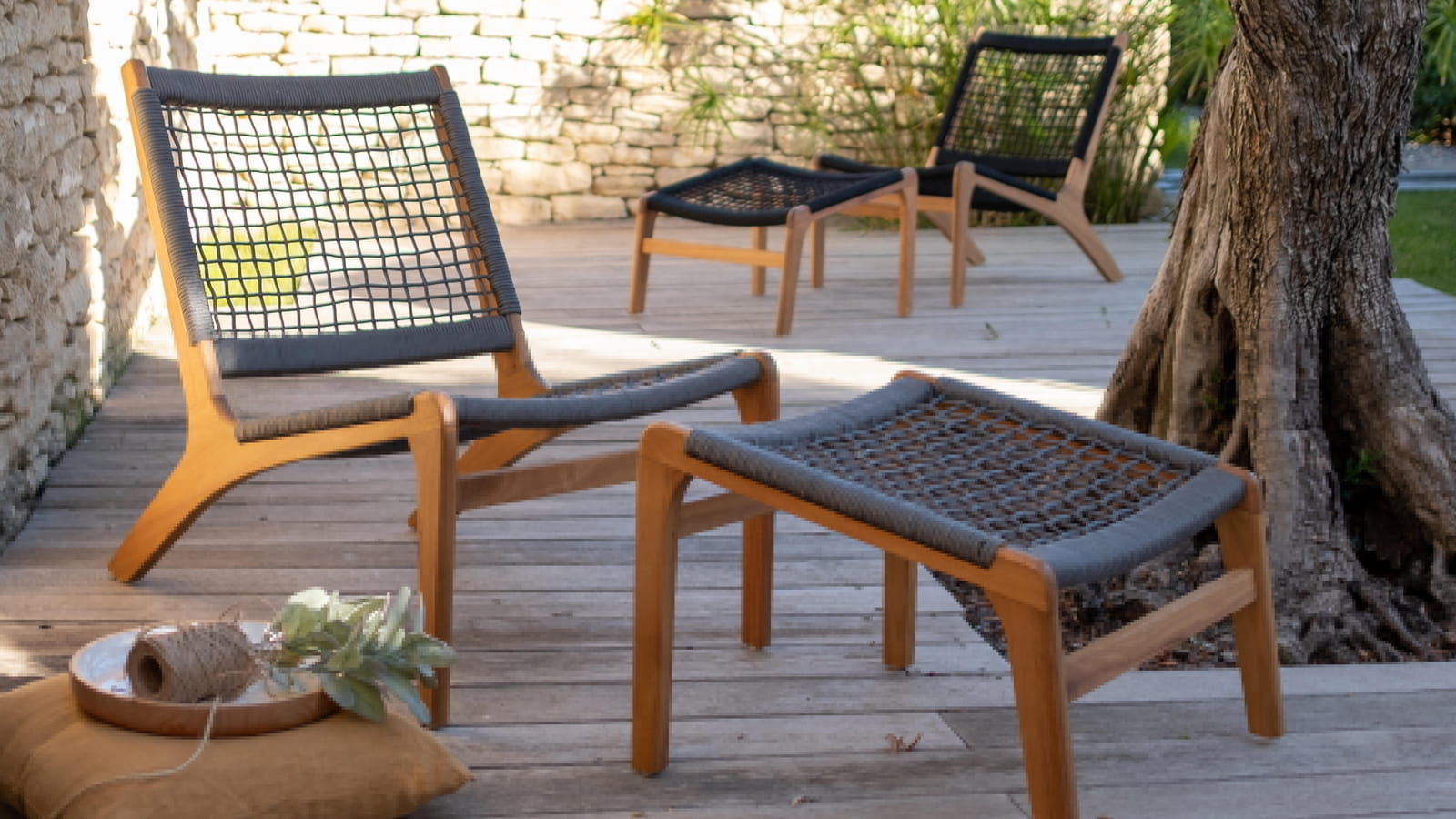 Fauteuil tressé outdoor alinea