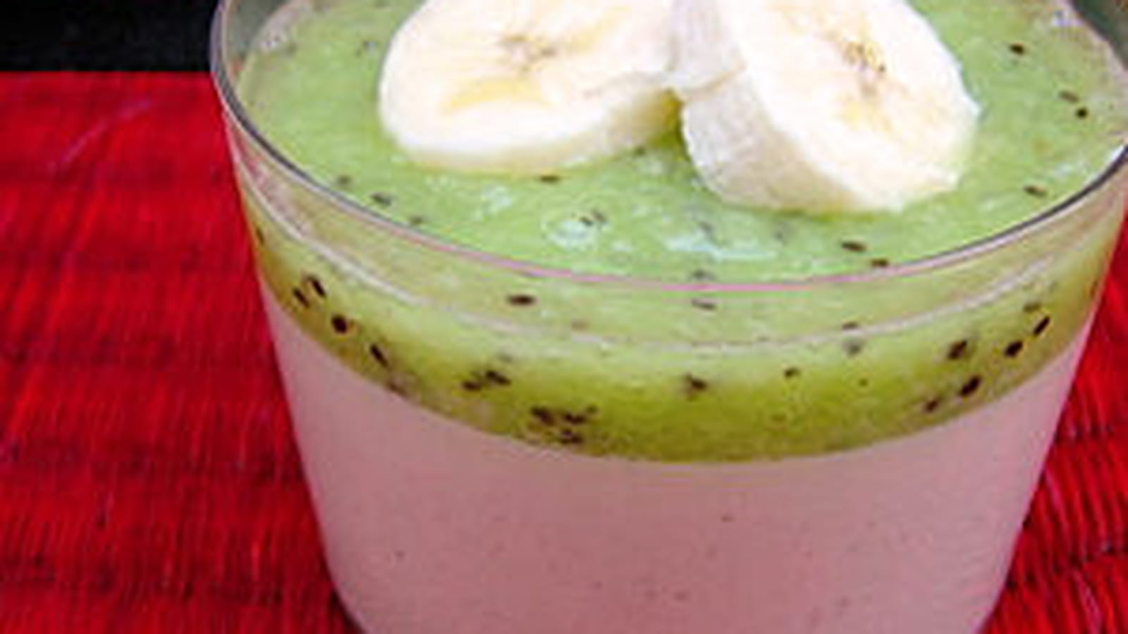 Lait de coco, kiwi, bananes