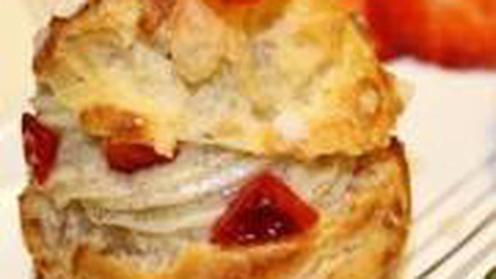 Choux à la crème patissière, vanille et fraise