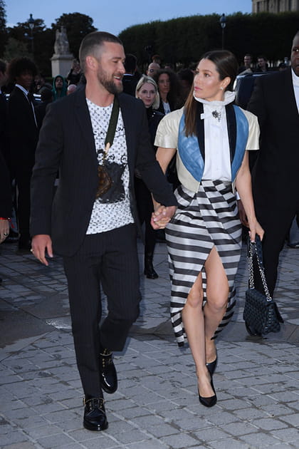 Justin Timberlake et Jessica Biel au d&eacute;fil&eacute; Louis Vuitton