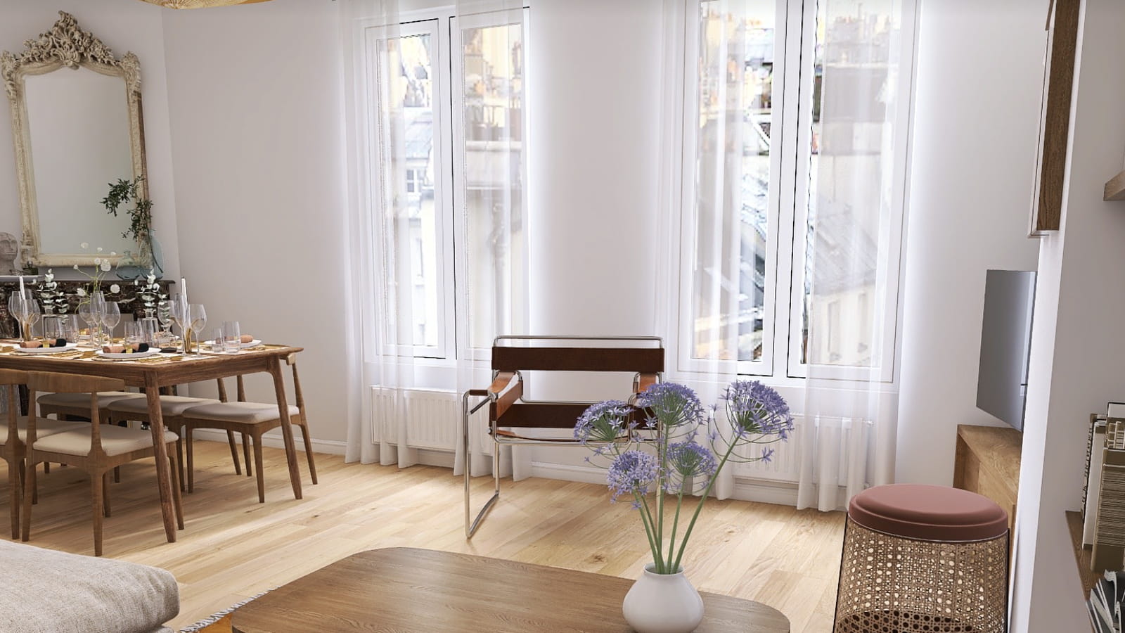 Salon-salle à manger 