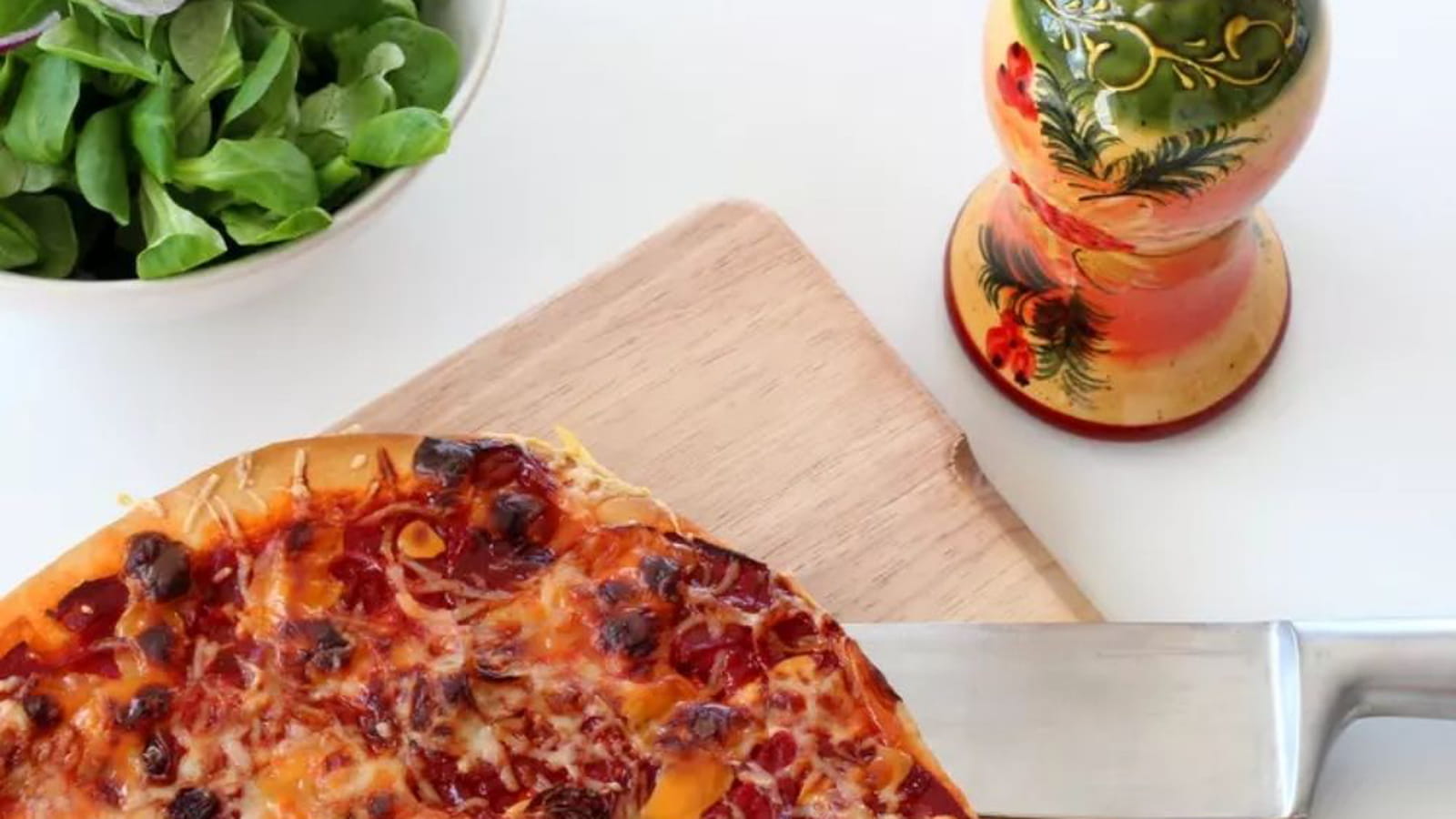 Pizza chorizo - cheddar