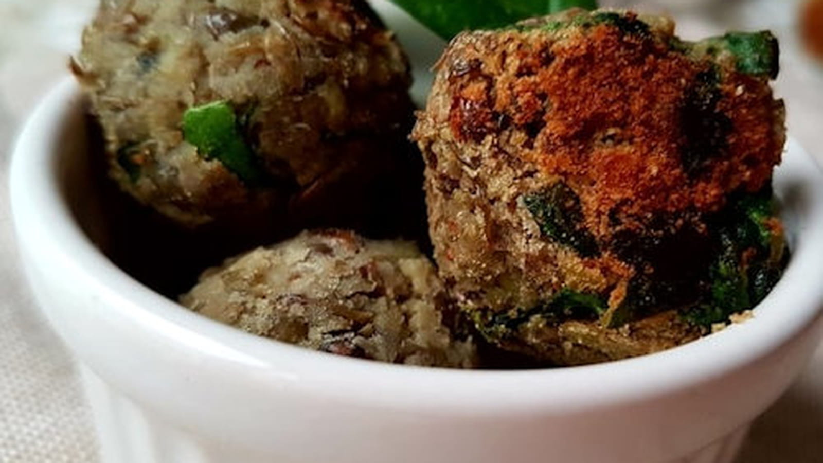 Boulettes de lentilles aux épinards