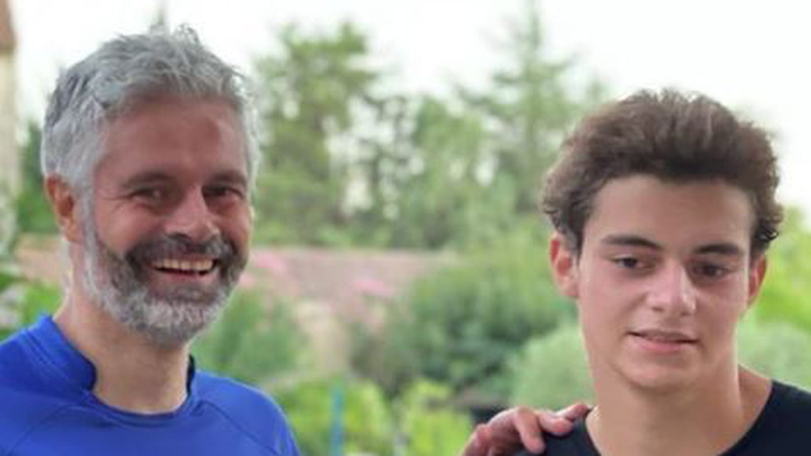 Laurent Wauquiez et son fils Baptiste