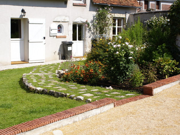 Une allée de pas japonais