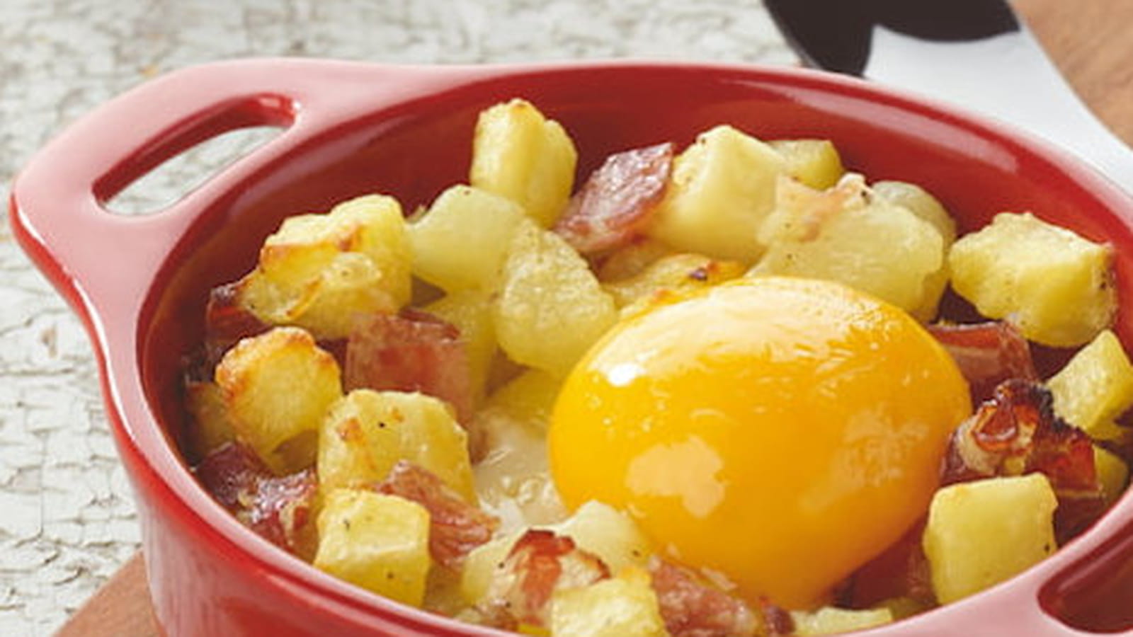 Oeuf cocotte façon raclette