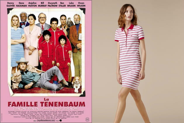 Une robe-polo à rayures façon Margot Tenenbaum dans "La Famille Tenenbaum"