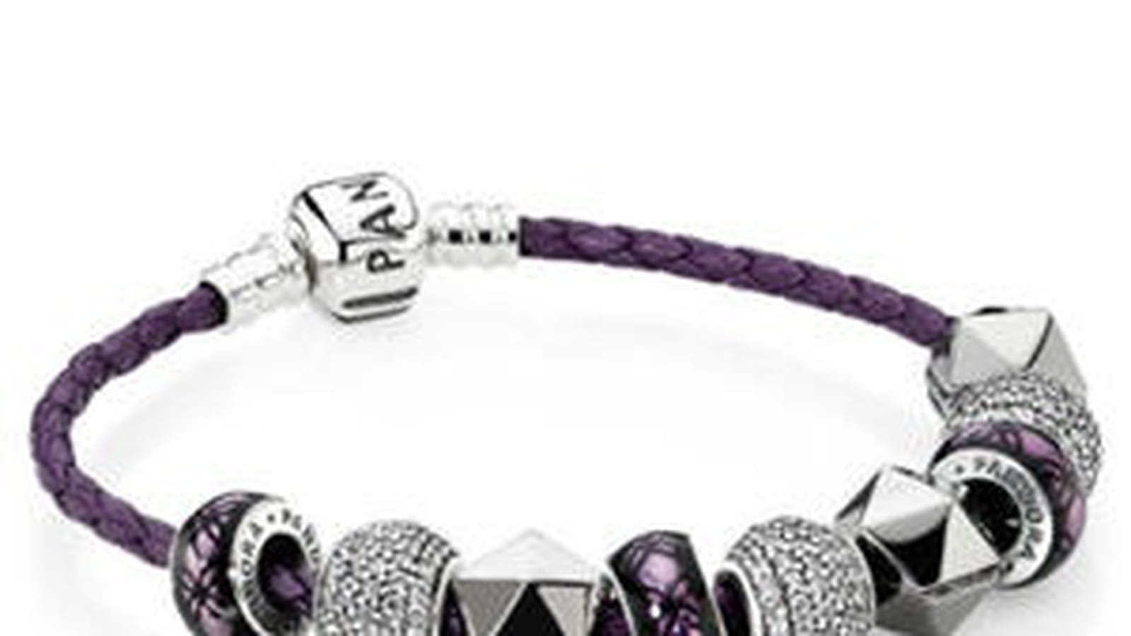 Bracelet en argent, verre et pierres précieuses de Pandora