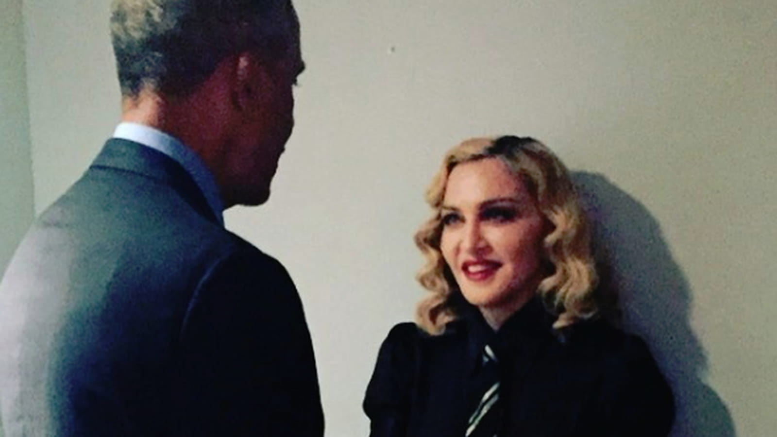 Madonna et Barack Obama