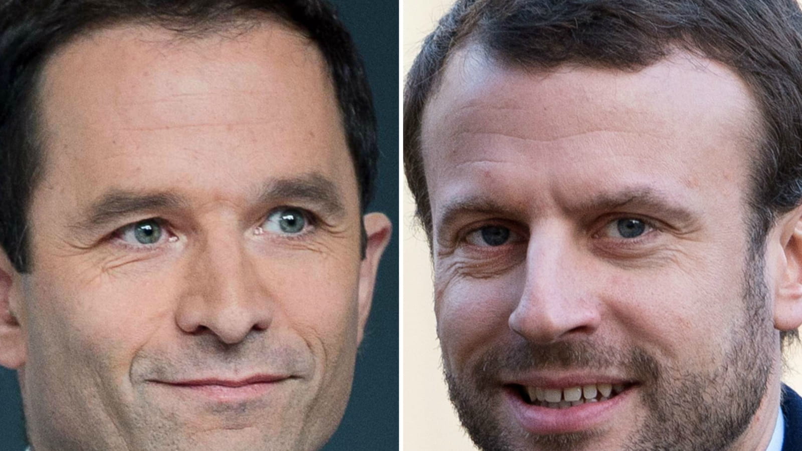 Benoît Hamon et Emmanuel Macron