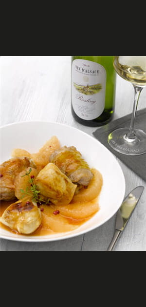 Poulet roti aux pamplemousses et aux baies roses