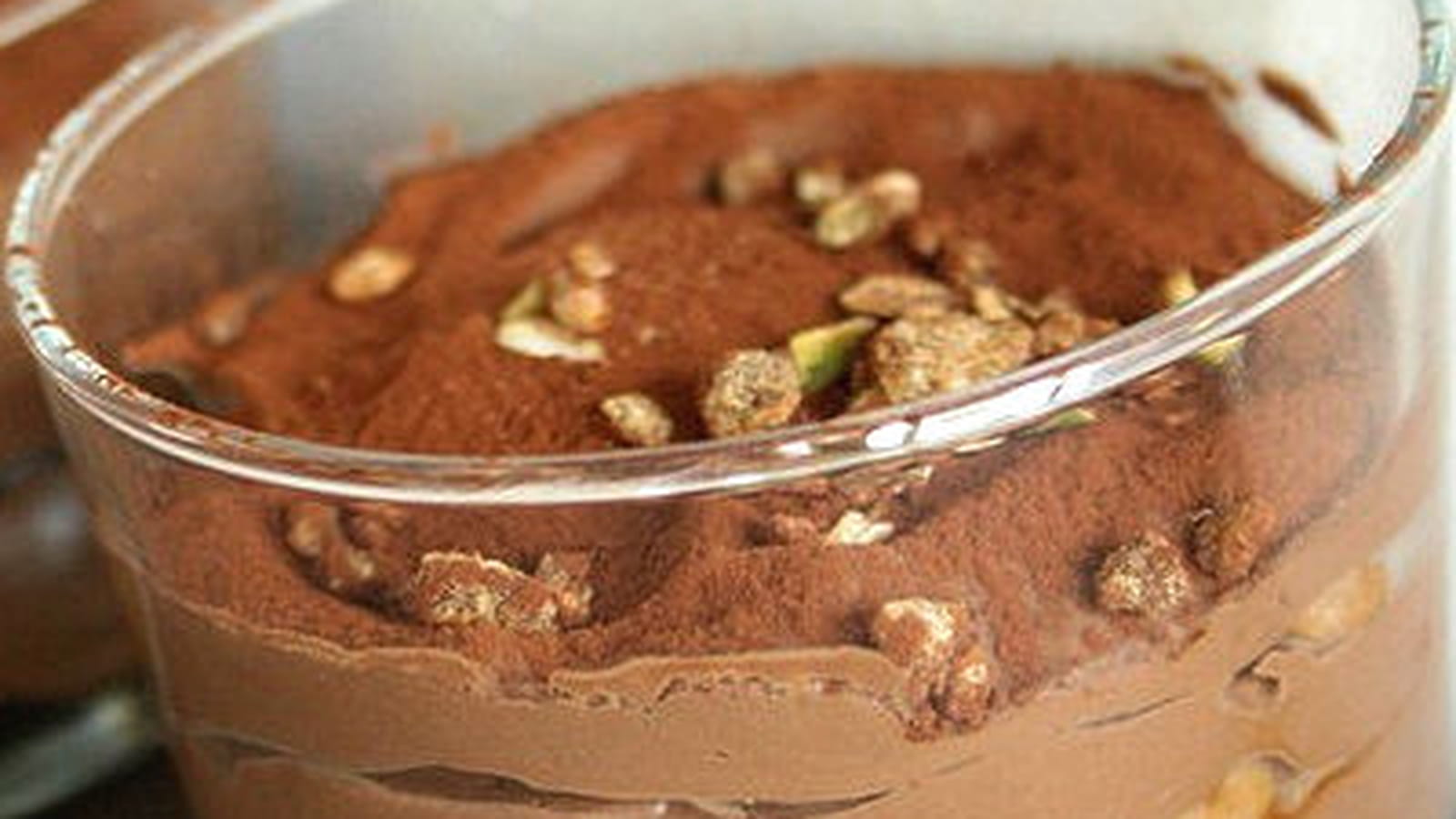 Verrine légère au chocolat façon tiramisu