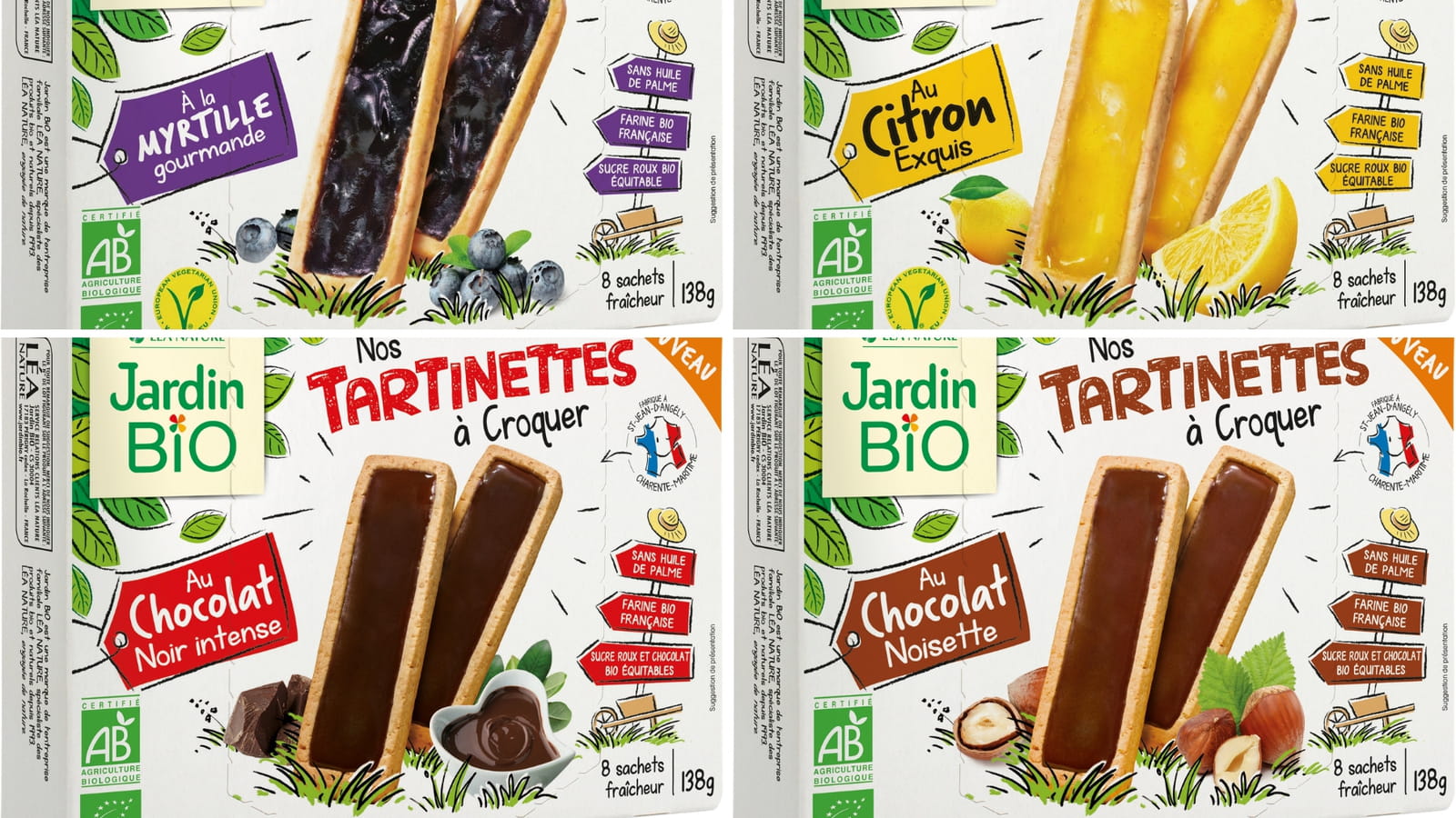 Les tartinettes Jardin Bio