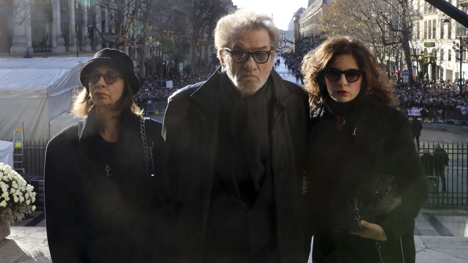 Eddy Mitchell, sa femme et sa fille