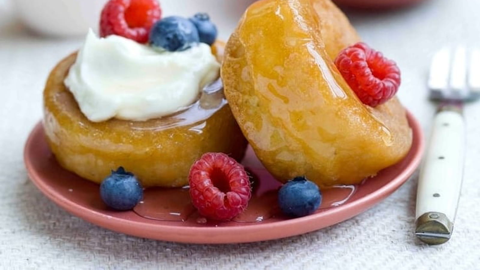 Petits babas au citron et au miel de tilleul