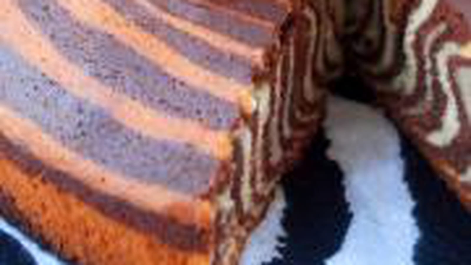 Gâteau tigré ou zebré