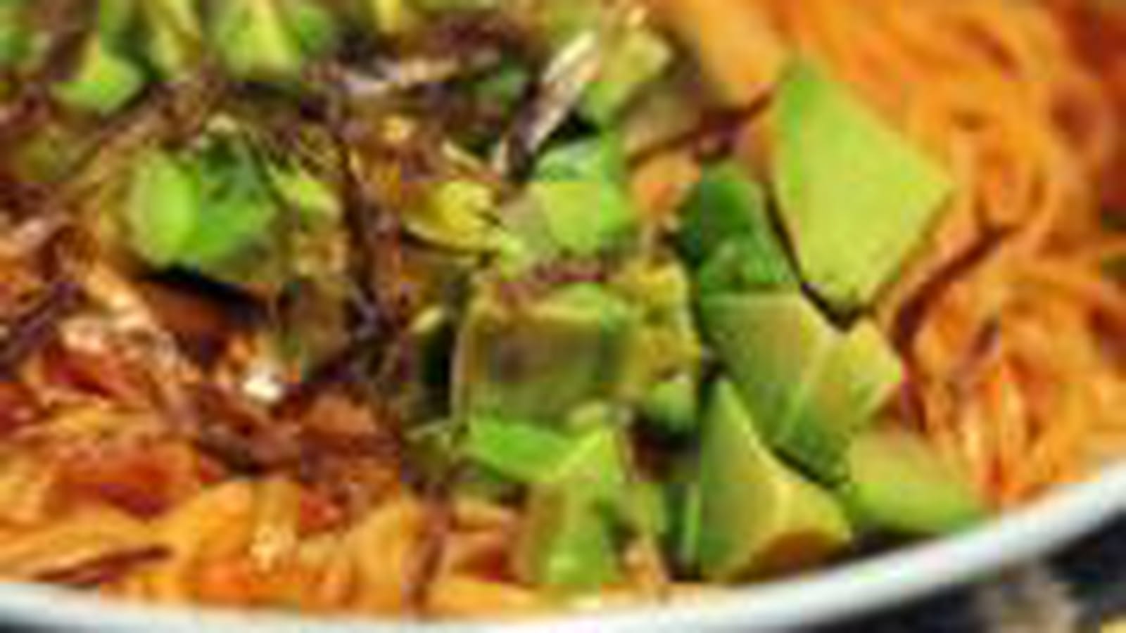 Udon piment avocat et nori