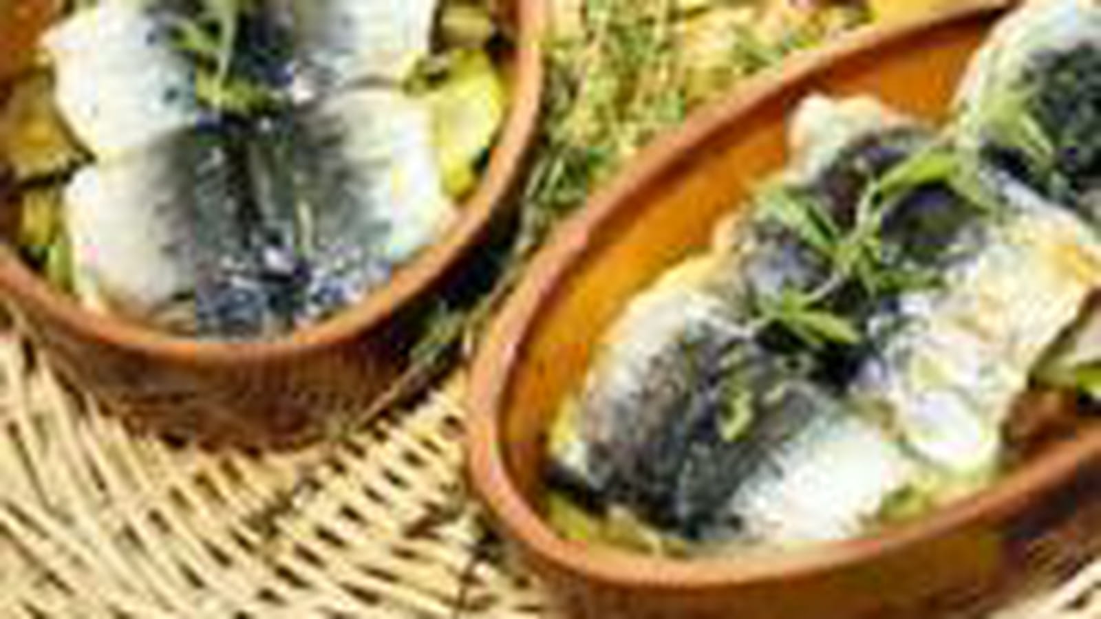 Sardines farcies au pesto de fanes de radis