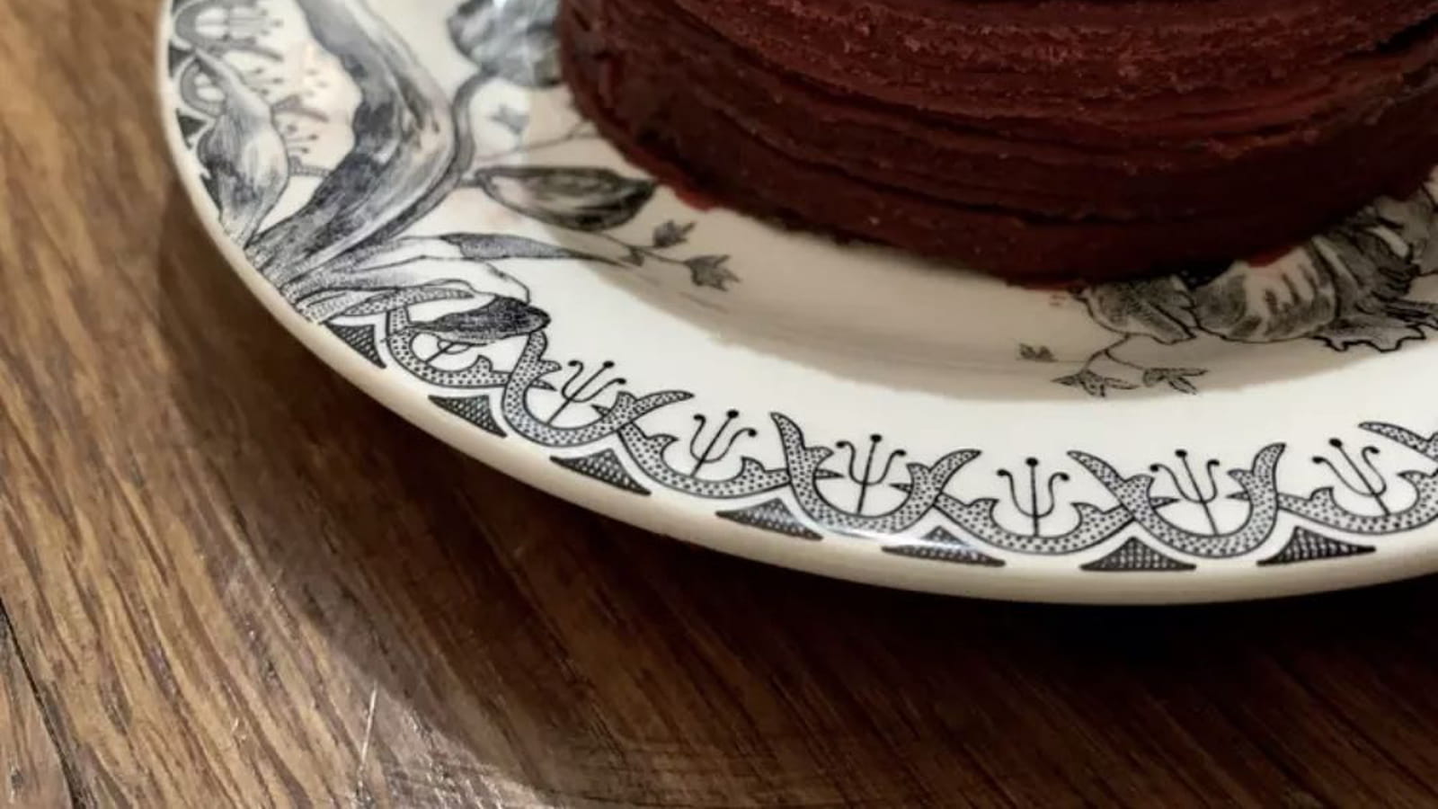 Mille crêpes à la farine de betterave