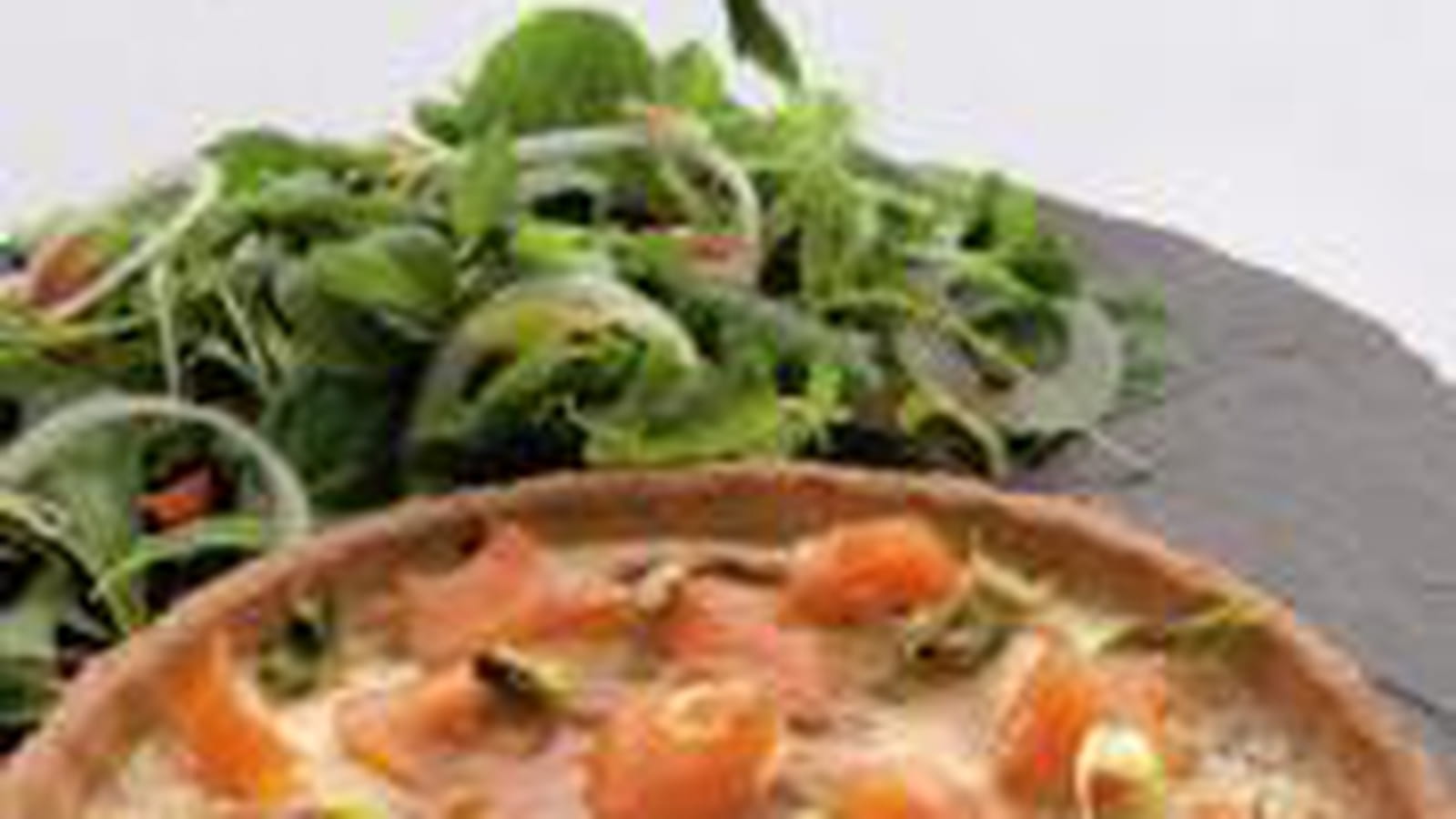 Quiche aux poireaux et saumon fumé