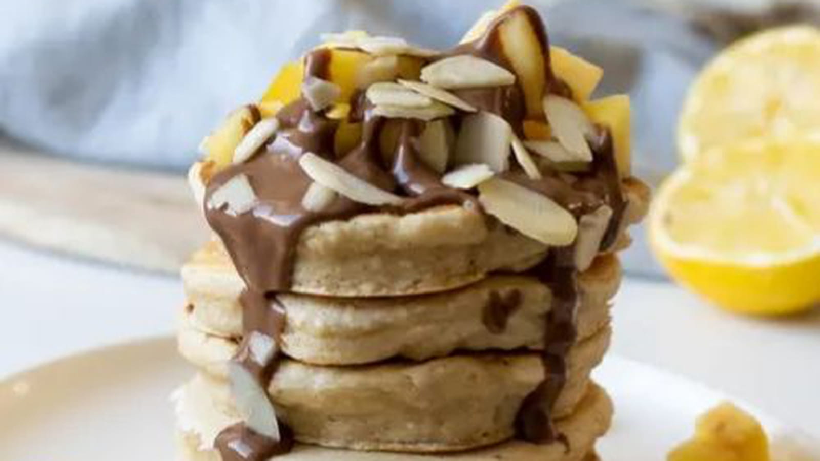 Pancakes vegan aux pommes vanille