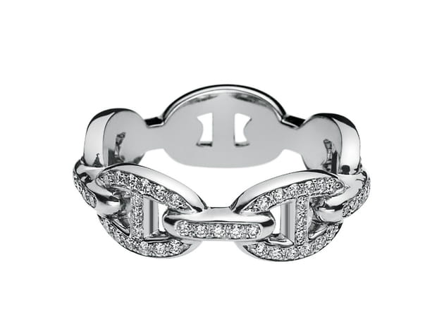 Bague "Chaîne d'Ancre Enchainée" petit modèle de Hermès