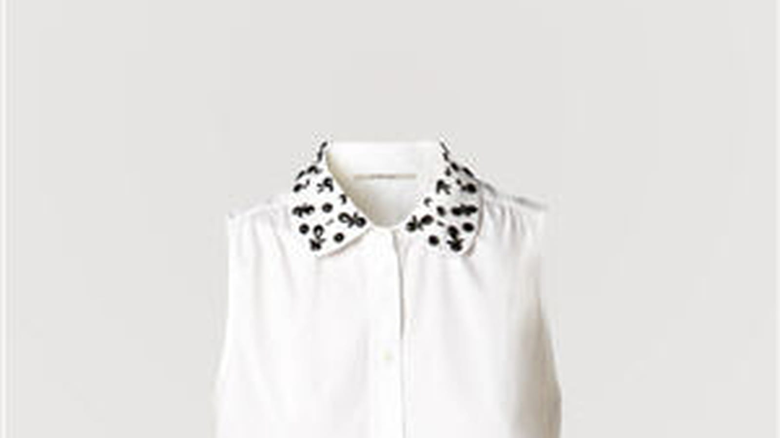 Chemise à col bijoux 