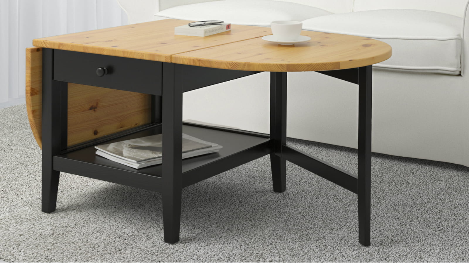 Table basse rabattable IKEA