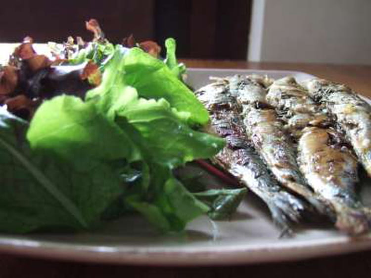 Recette de Sardines grillées marinées au citron et au thym