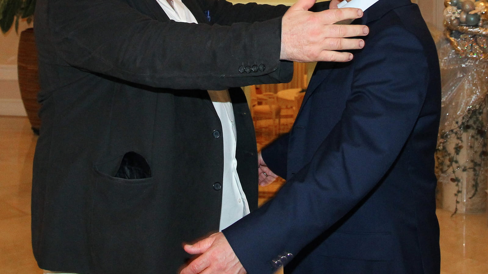 Gerard Depardieu et Vladimir Poutine 
