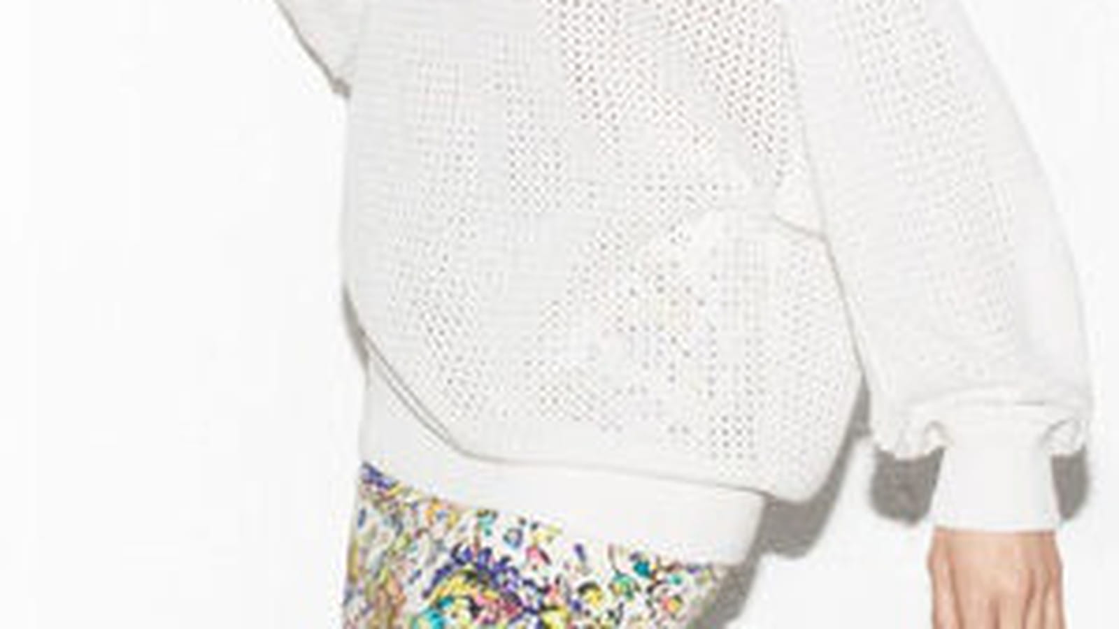 Pull en maille ajourée de Zara