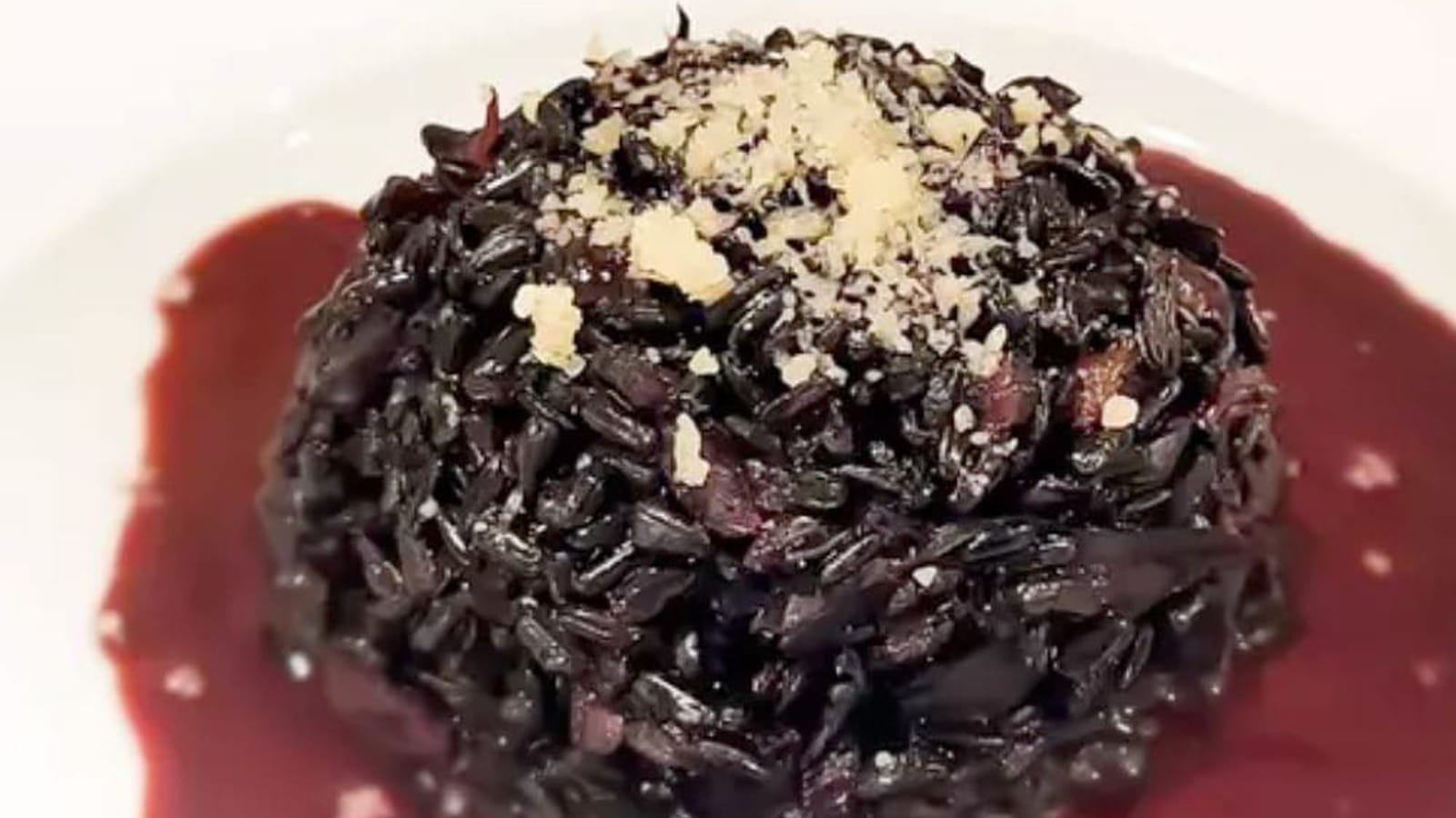 Risotto venere au saumon fumé sans lactose