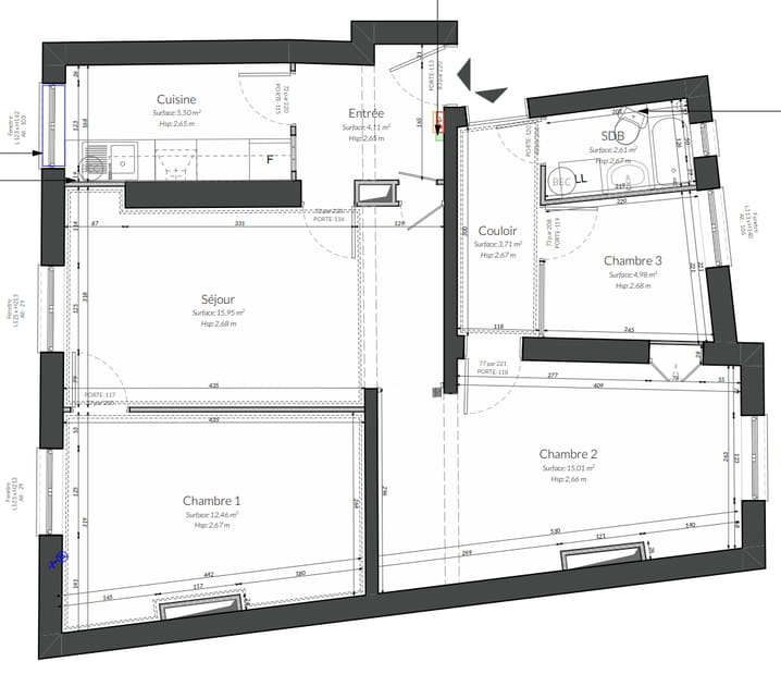 Le plan apr&egrave;s travaux