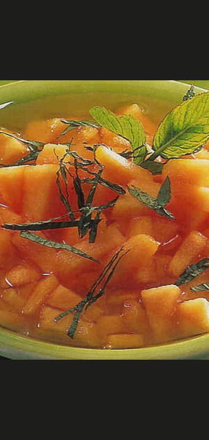 Soupe rafra&icirc;chie de melon