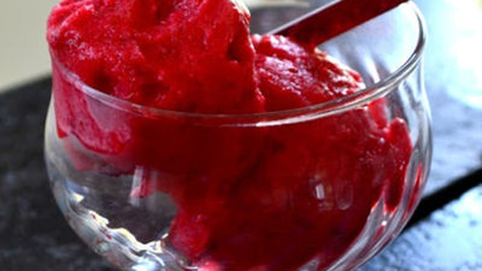 Sorbet aux groseilles rouges