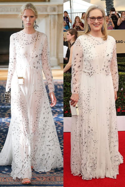 Défilé Valentino printemps-été 2017 vs Meryl Streep