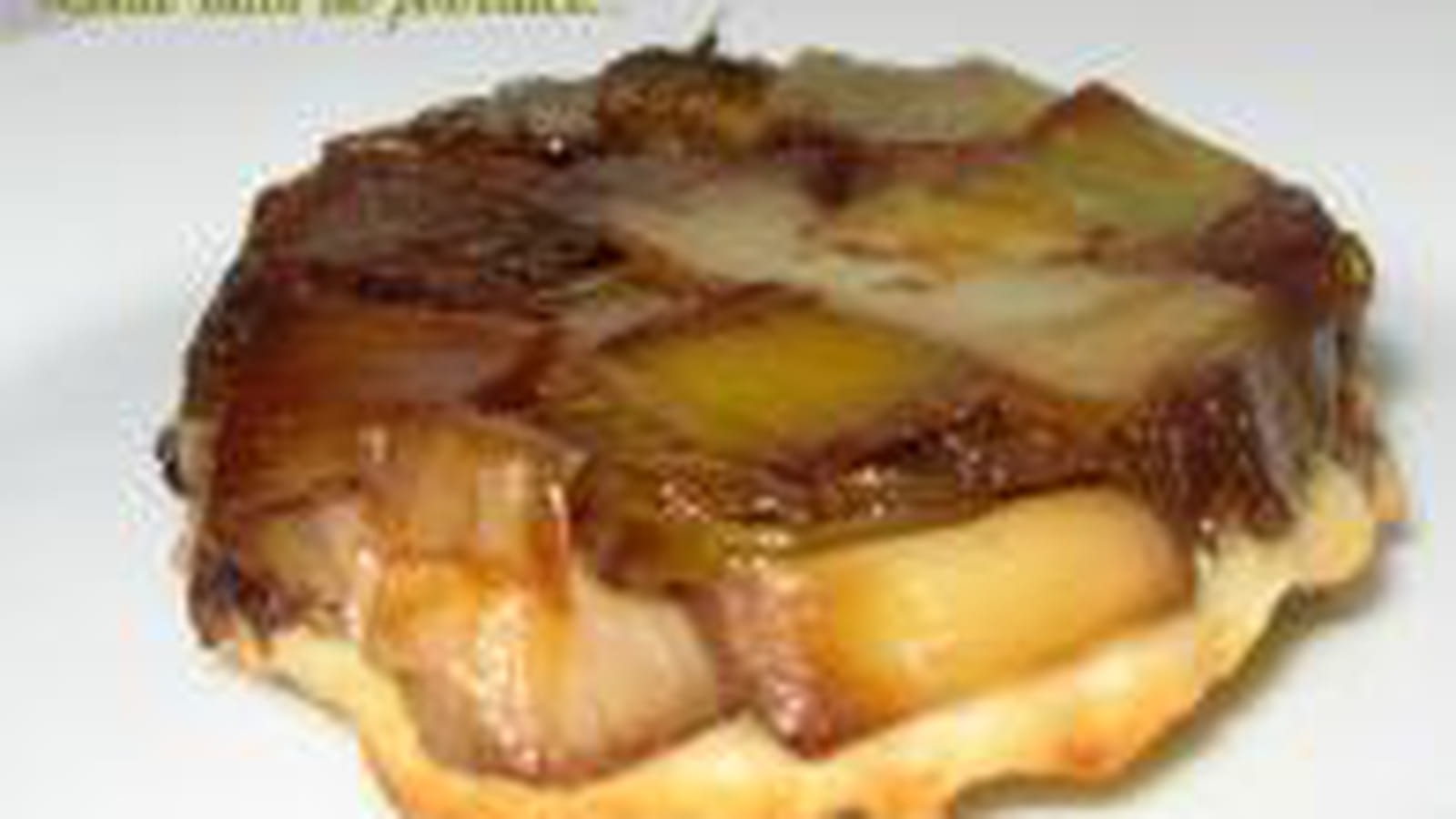 Petite tatin de poireaux