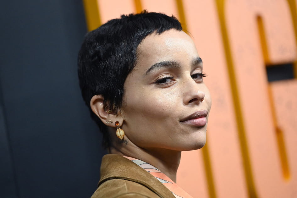 Zo&euml; Kravitz, sublime avec sa coupe gar&ccedil;onne