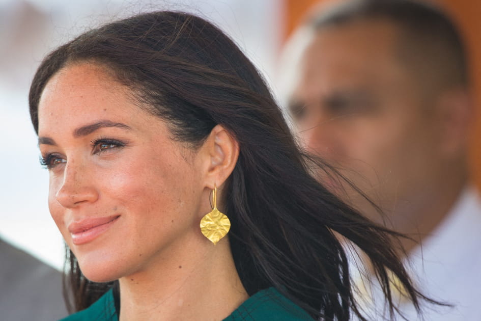 La bouche nude de Meghan Markle