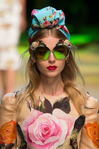 Le foulard turban du d&eacute;fil&eacute; Dolce & Gabbana