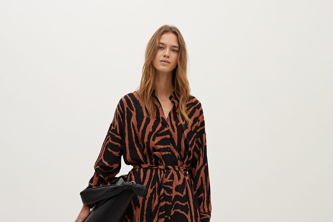 Robe Tunique Fresh Of LA Imprimé Animal Et Floral - Taille PM (Petite) - Occasion Très Bon état