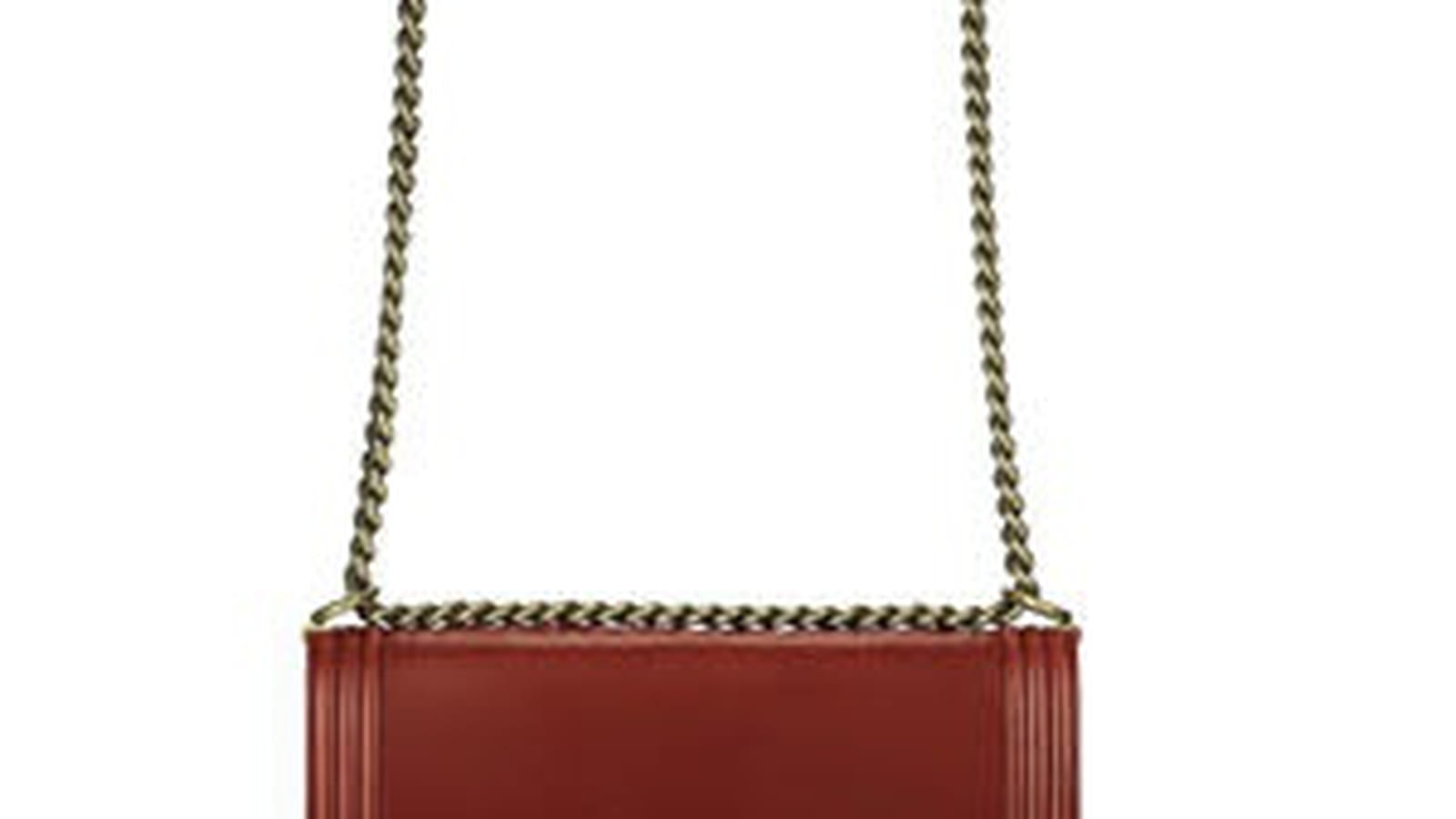 Sac "Boy" en cuir patiné de Chanel 