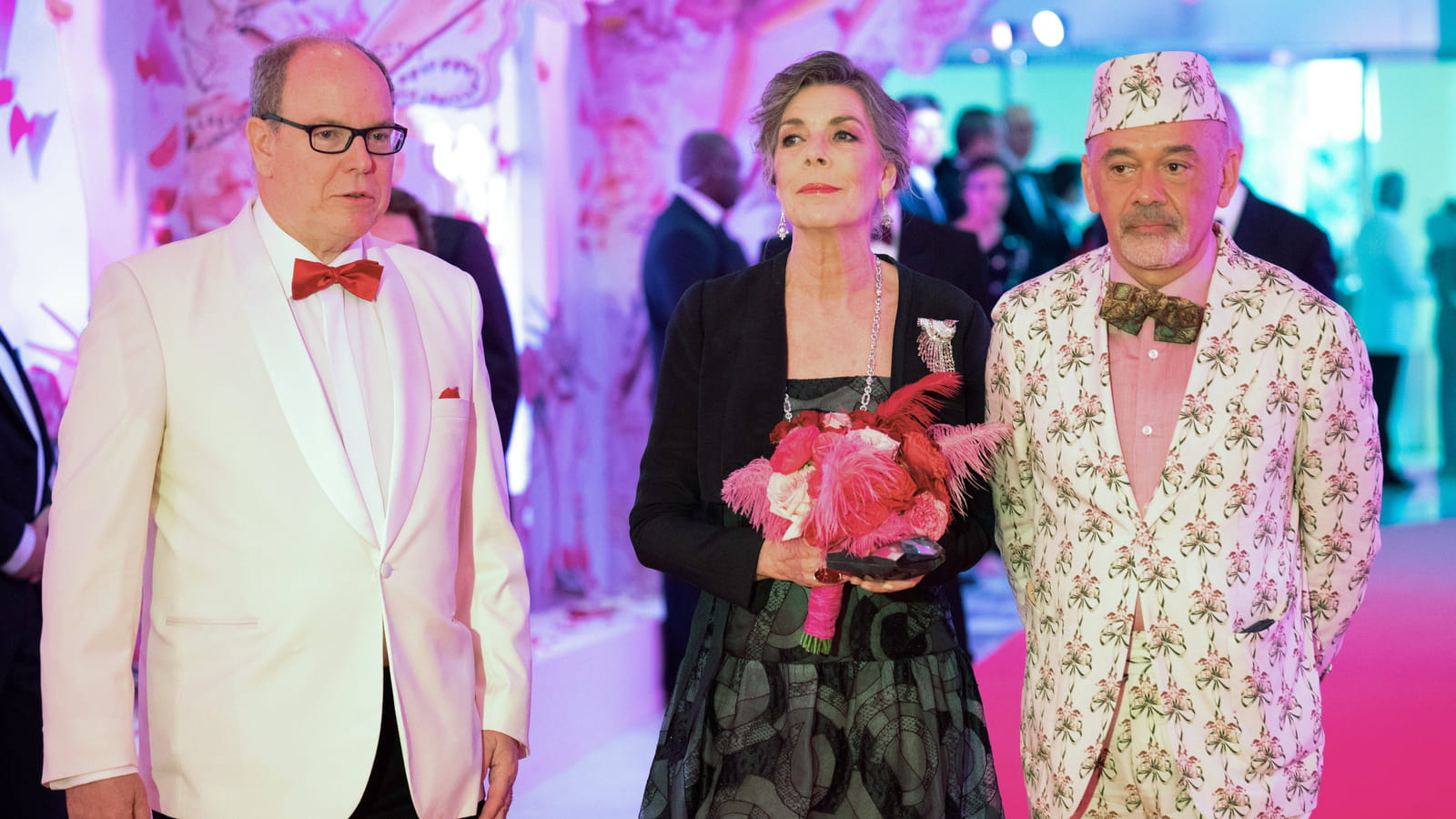Albert de Monaco, Caroline de Hanovre et Christian Louboutin