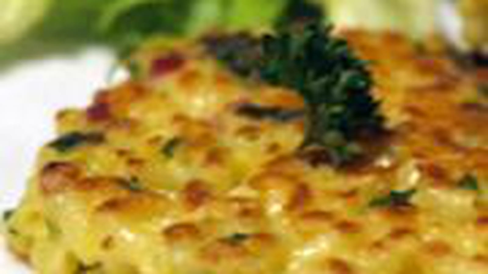 Galettes de coquillettes aux lardons